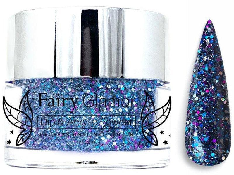 Blue-Glitter-Dip-Nail-Powder-The Mad Hatter-Fairy-Glamor
