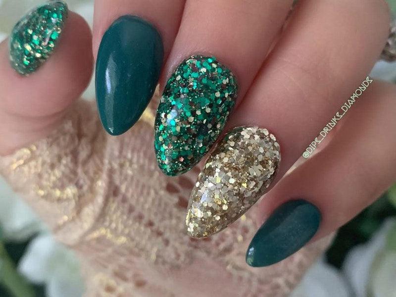 -Glitter-Dip-Nail-Powder-Emerald Gorgon-Fairy-Glamor