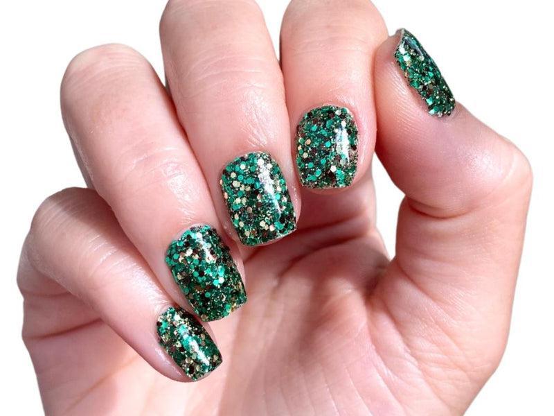Green-Glitter-Dip-Nail-Powder-Emerald Gorgon-Fairy-Glamor