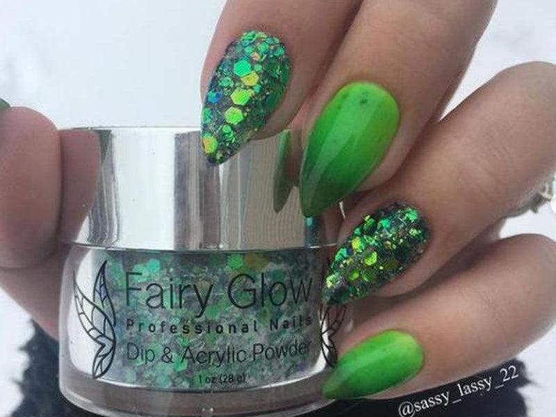 Green-Glitter-Dip-Nail-Powder-Forest-Fairy-Glamor
