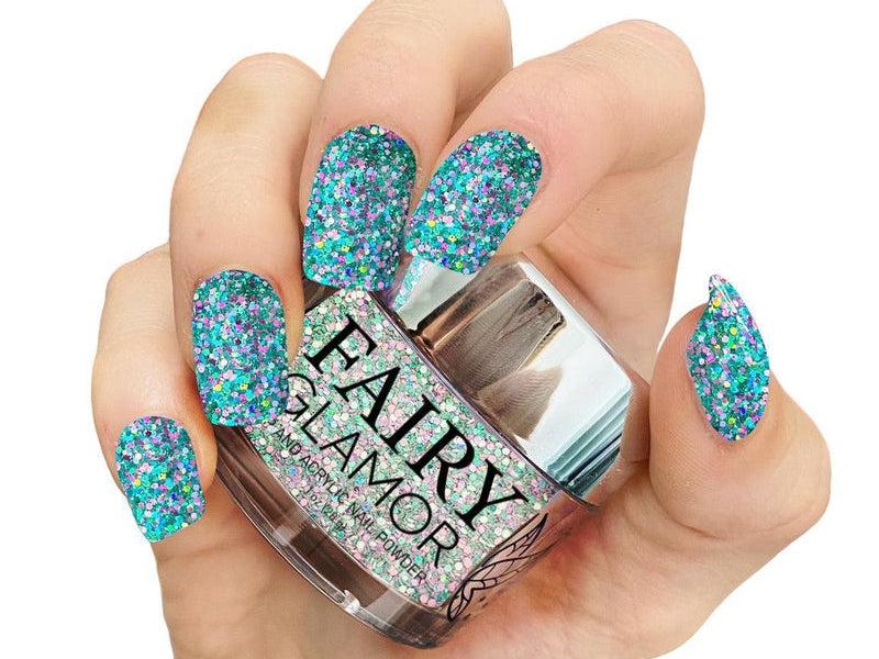 Green-Glitter-Dip-Nail-Powder-Pisces-Fairy-Glamor