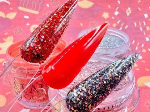 Fairy Glamor Red Matte Dip and Acrylic Nail Powder - Color: Red Envelope
