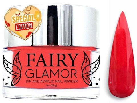 Fairy Glamor Red Matte Dip and Acrylic Nail Powder - Color: Red Envelope