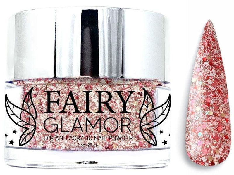 Pink-Glitter-Dip-Nail-Powder-Strawberry Frappe-Fairy-Glamor