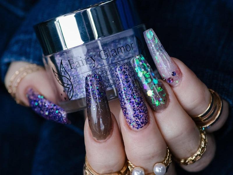 Purple-Glitter-Dip-Nail-Powder-The Milky Way-Fairy-Glamor