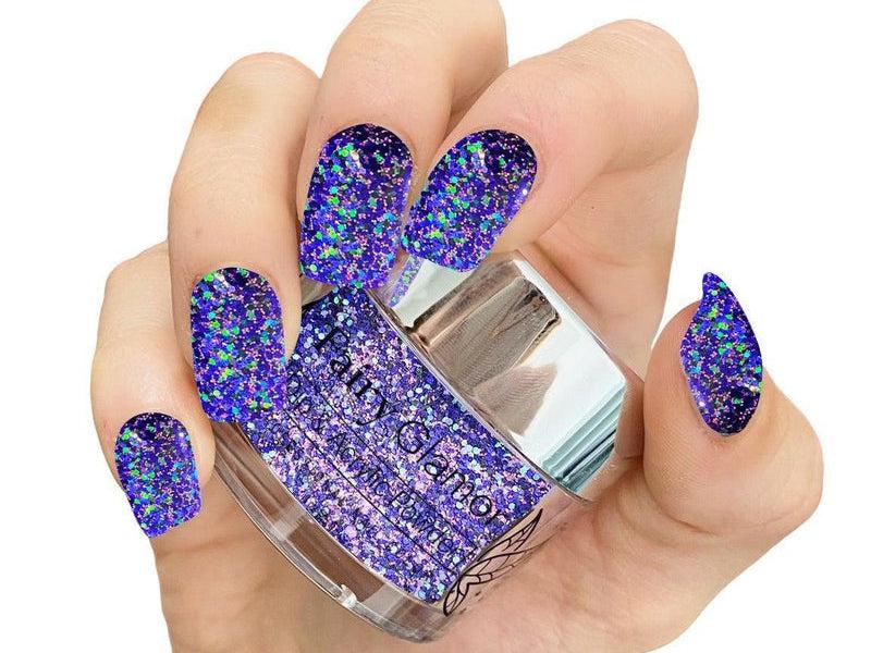 Purple-Glitter-Dip-Nail-Powder-The Milky Way-Fairy-Glamor