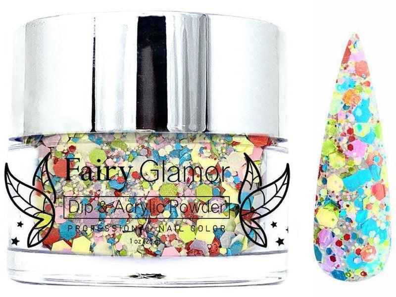 Rainbow-Glitter-Dip-Nail-Powder-Rainbow Cake-Fairy-Glamor