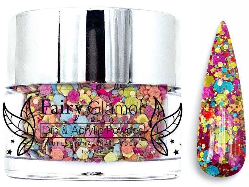 Red-Glitter-Dip-Nail-Powder-Fruit Cake-Fairy-Glamor