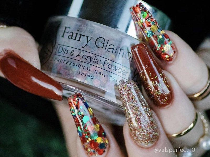 Red-Glitter-Dip-Nail-Powder-Ugly Christmas Sweater-Fairy-Glamor