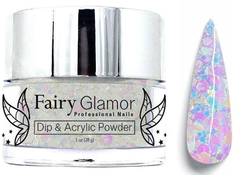White-Glitter-Dip-Nail-Powder-Spider Silk-Fairy-Glamor
