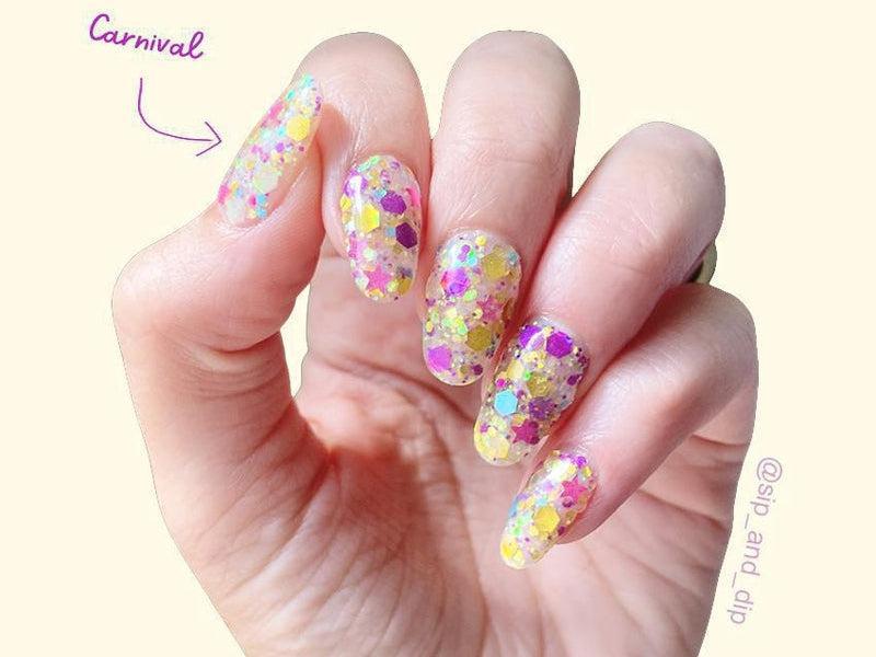 Yellow-Glitter-Dip-Nail-Powder-Carnival-Fairy-Glamor