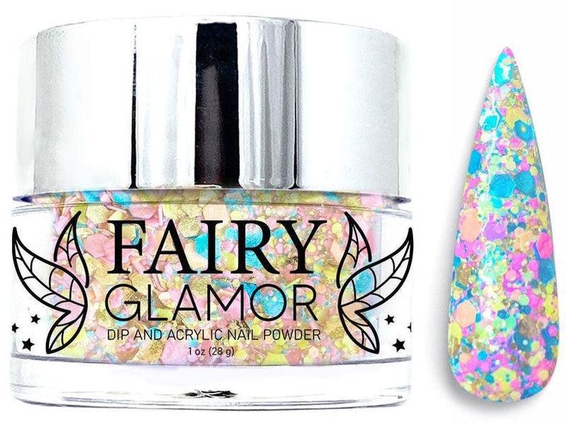 Yellow-Glitter-Dip-Nail-Powder-Flip Flops-Fairy-Glamor